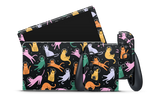 Nintendo Switch OLED Skin Cats Space