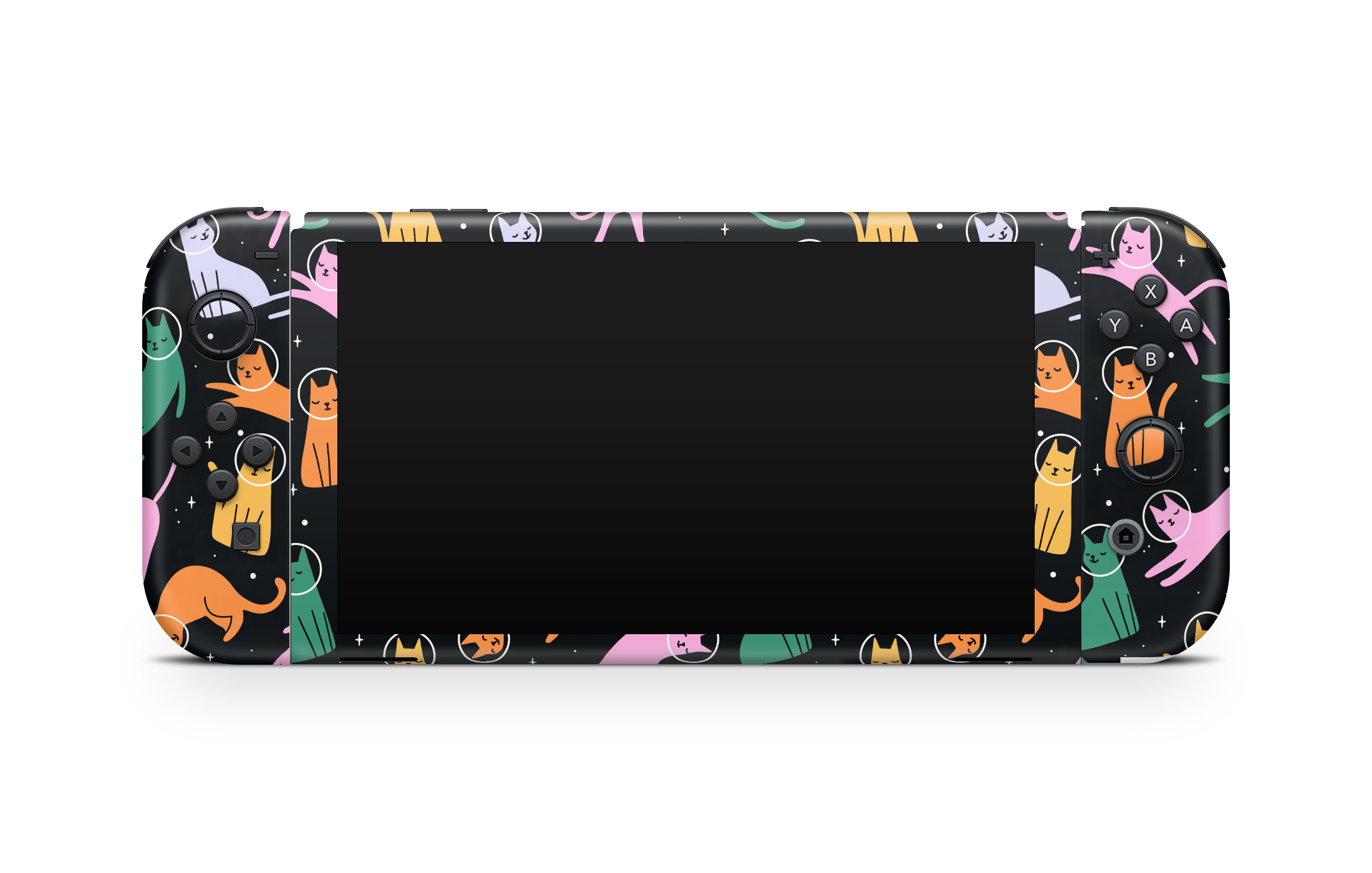 Nintendo Switch OLED Skin Cats Space