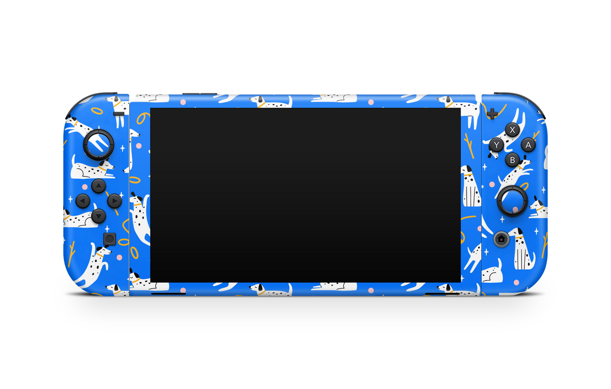 Nintendo Switch OLED Skin Cobalt Dog