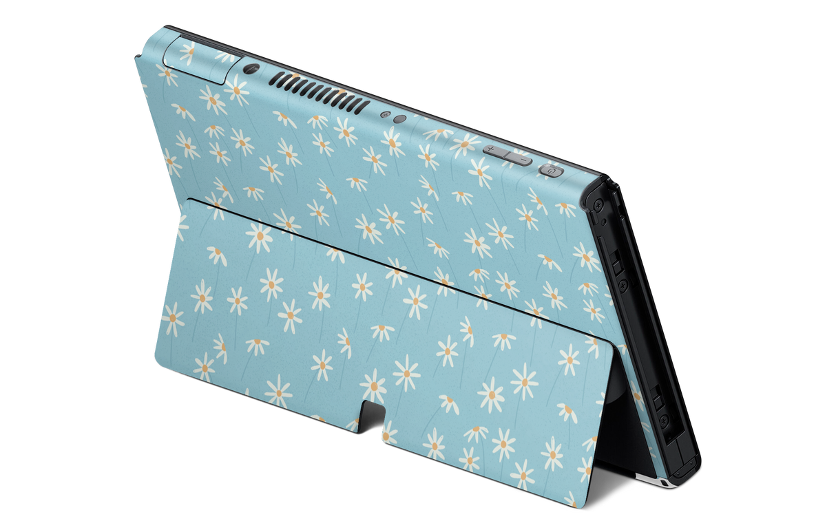 Nintendo Switch OLED Skin Daisy Blue