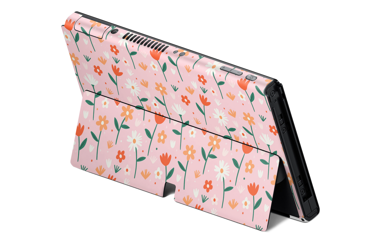 Nintendo Switch OLED Skin Flowers In Summer