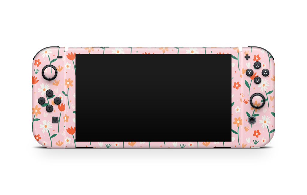 Nintendo Switch OLED Skin Flowers In Summer
