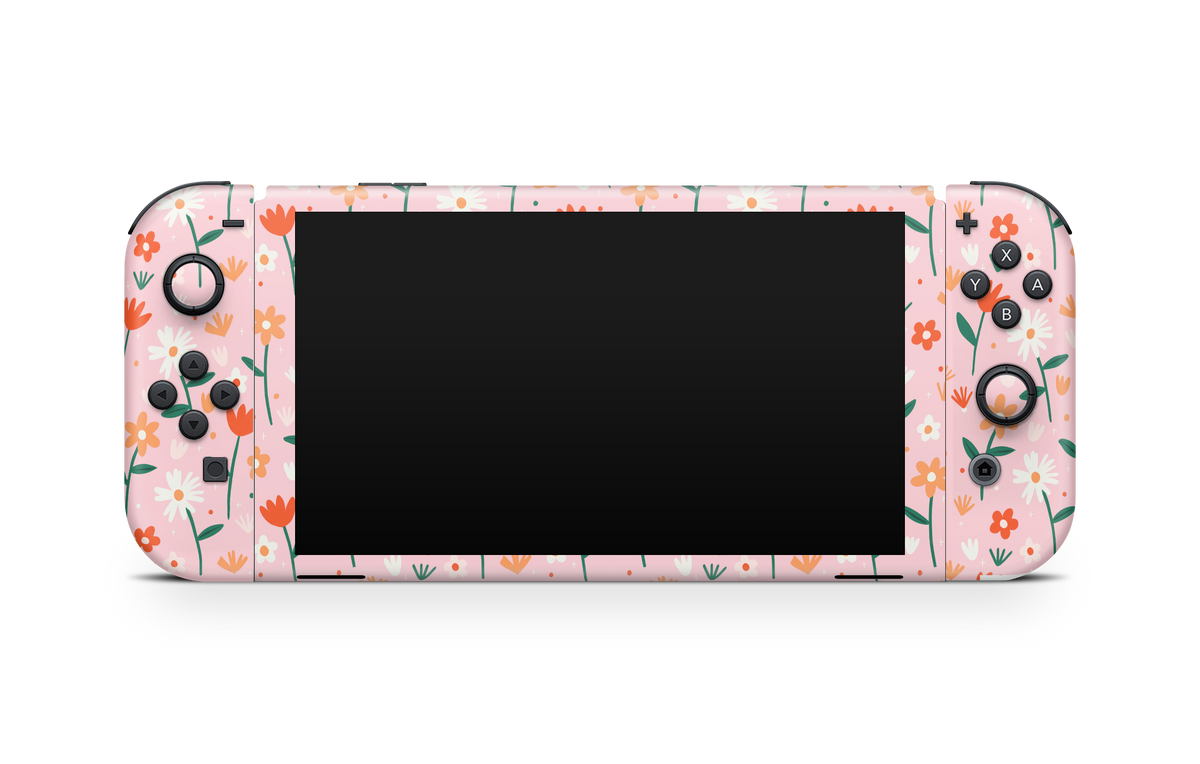 Nintendo Switch OLED Skin Flowers In Summer