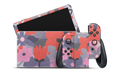 Nintendo Switch OLED Skin Purple Floral