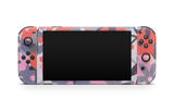 Nintendo Switch OLED Skin Purple Floral