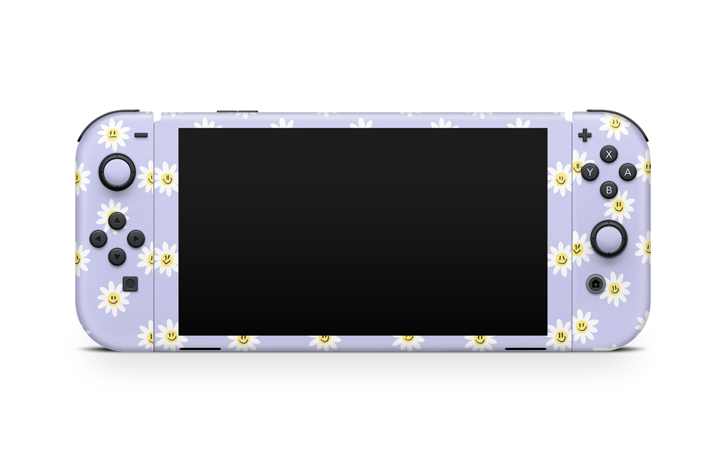 Nintendo Switch OLED Skin Trippy Daisy