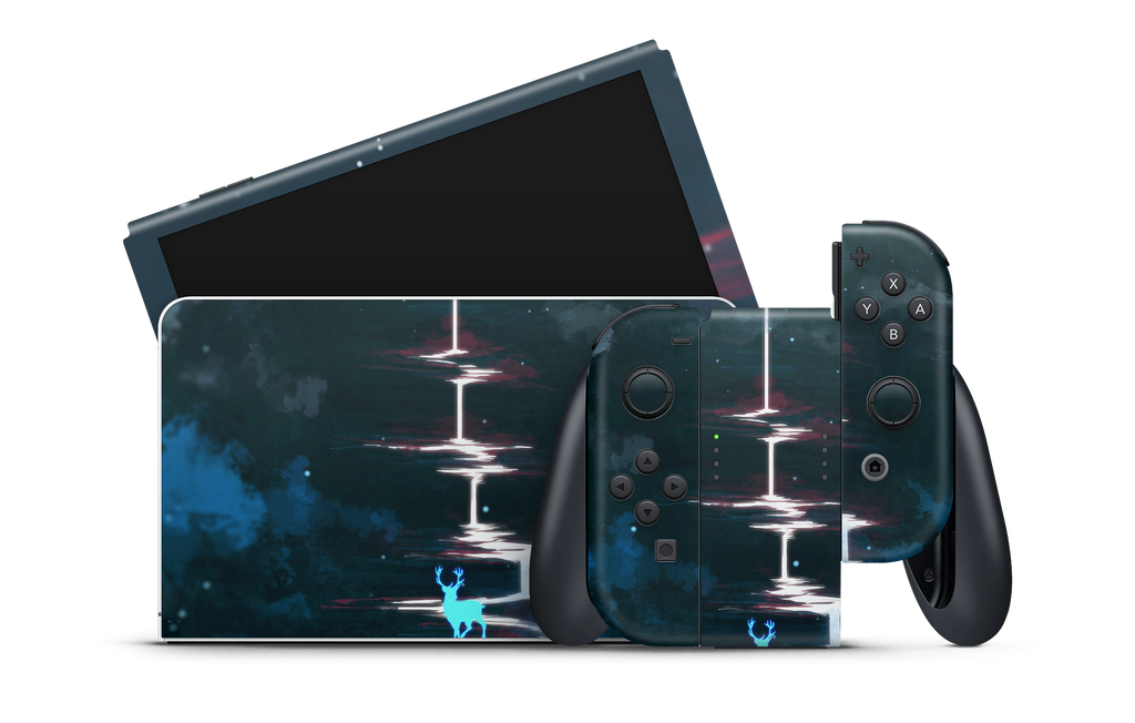 Nintendo Switch OLED Skin Lunar Dripping