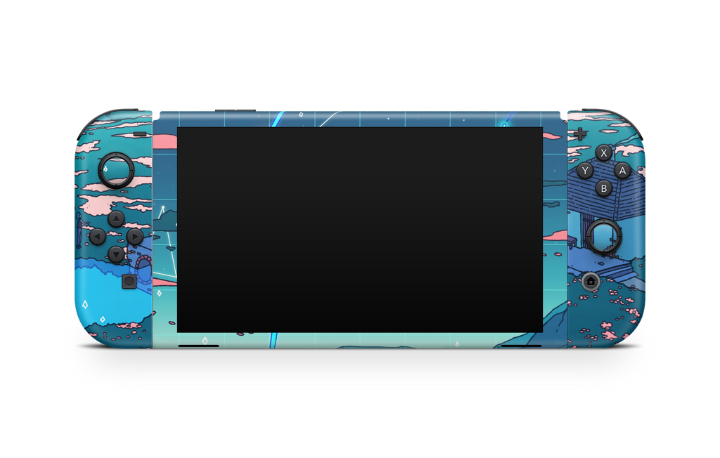 Nintendo Switch OLED Skin Crystal Shower