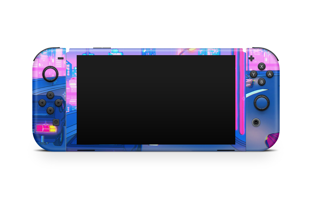 Nintendo Switch OLED Skin Late Night Drive