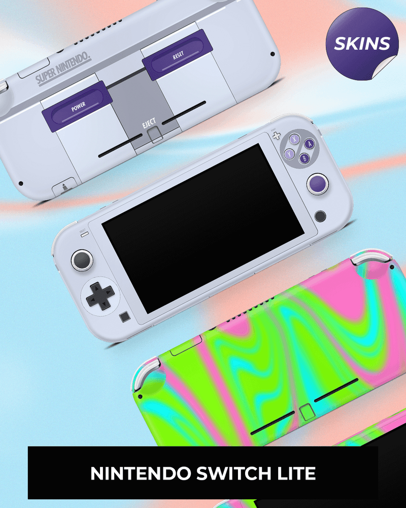 Custom Nintendo Switch skin with vibrant and unique graphics.