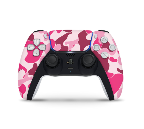 Playstation 5 Controller Skin Ape Camo Pink