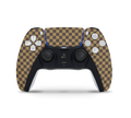 Playstation 5 Controller Skin Checkers brown
