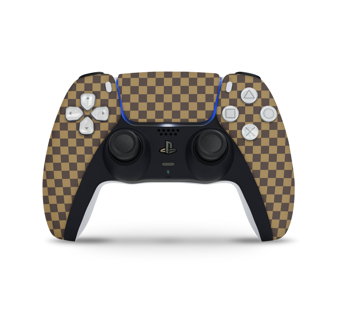 Playstation 5 Controller Skin Checkers brown