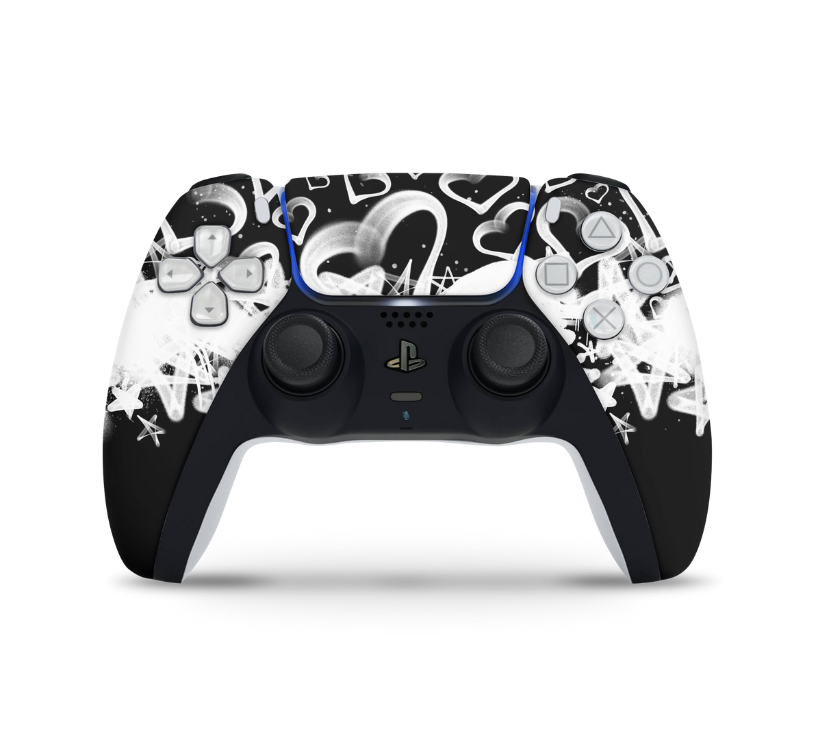 Playstation 5 Controller Skin Hearts and Stars