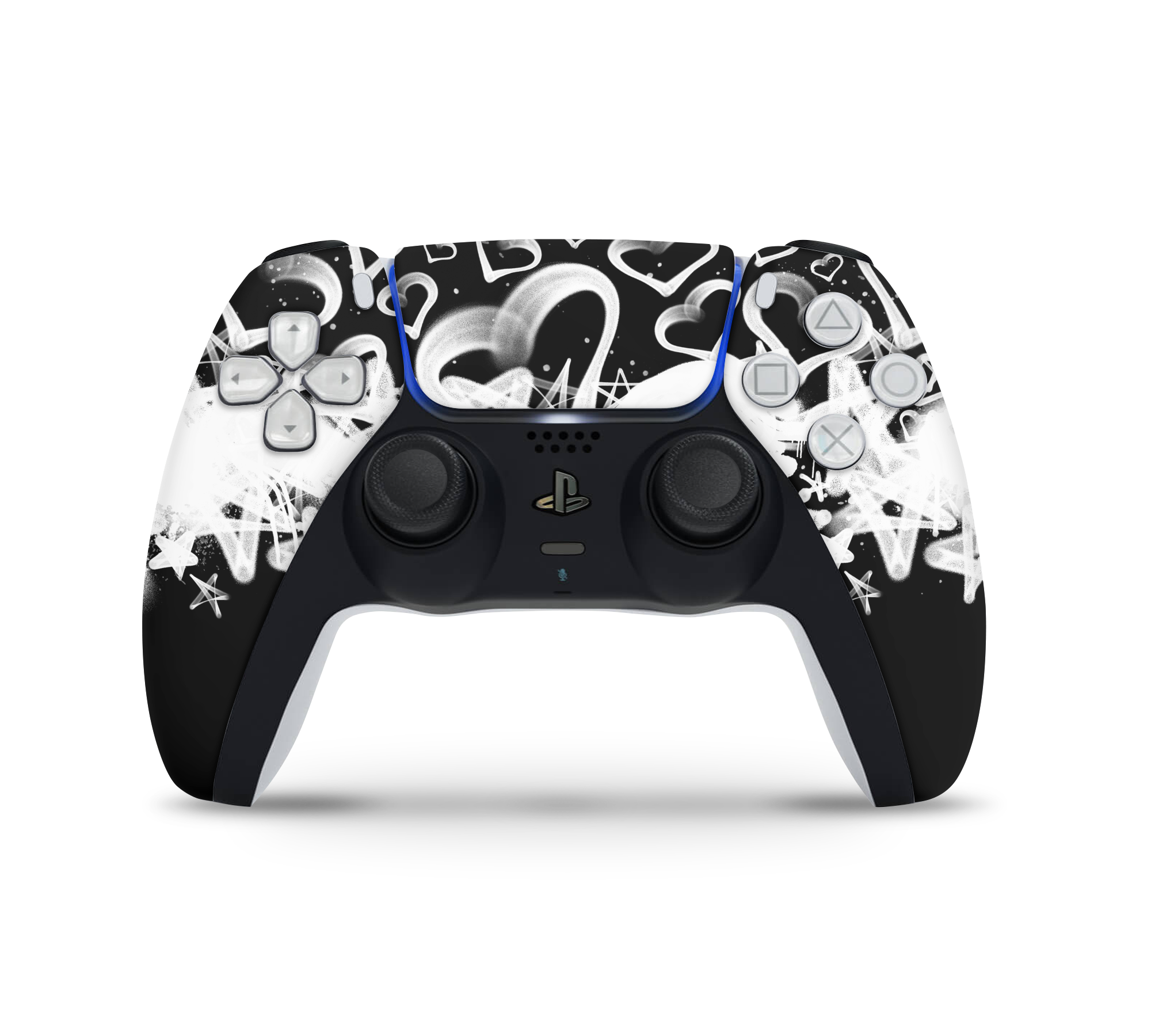 Playstation 5 Controller Skin Hearts and Stars