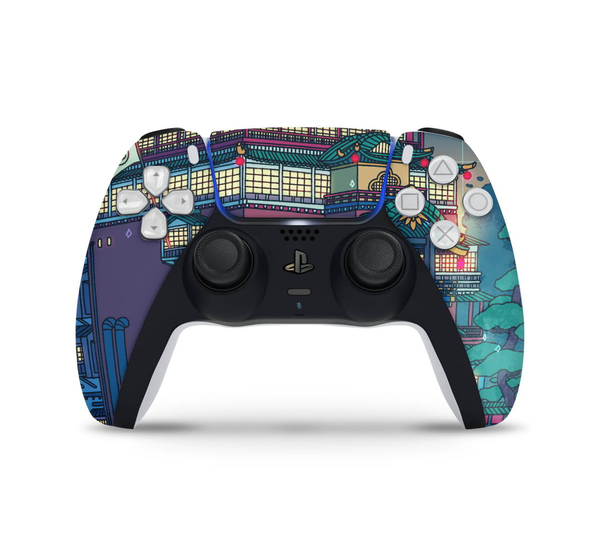 Playstation 5 Controller Skin Bathhouse Night