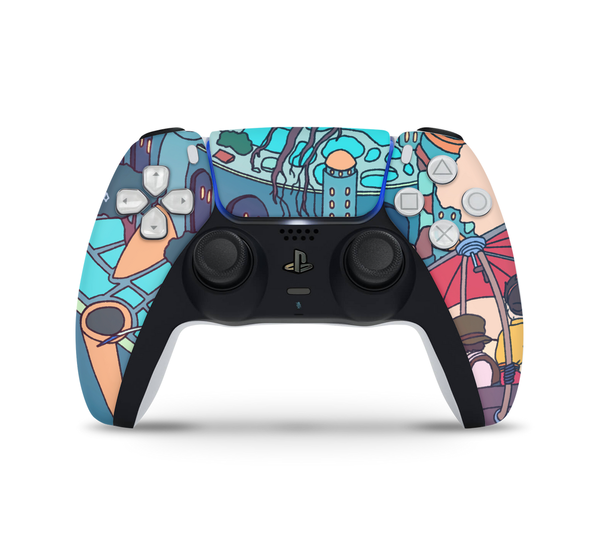 Playstation 5 Controller Skin Castle in the Sky