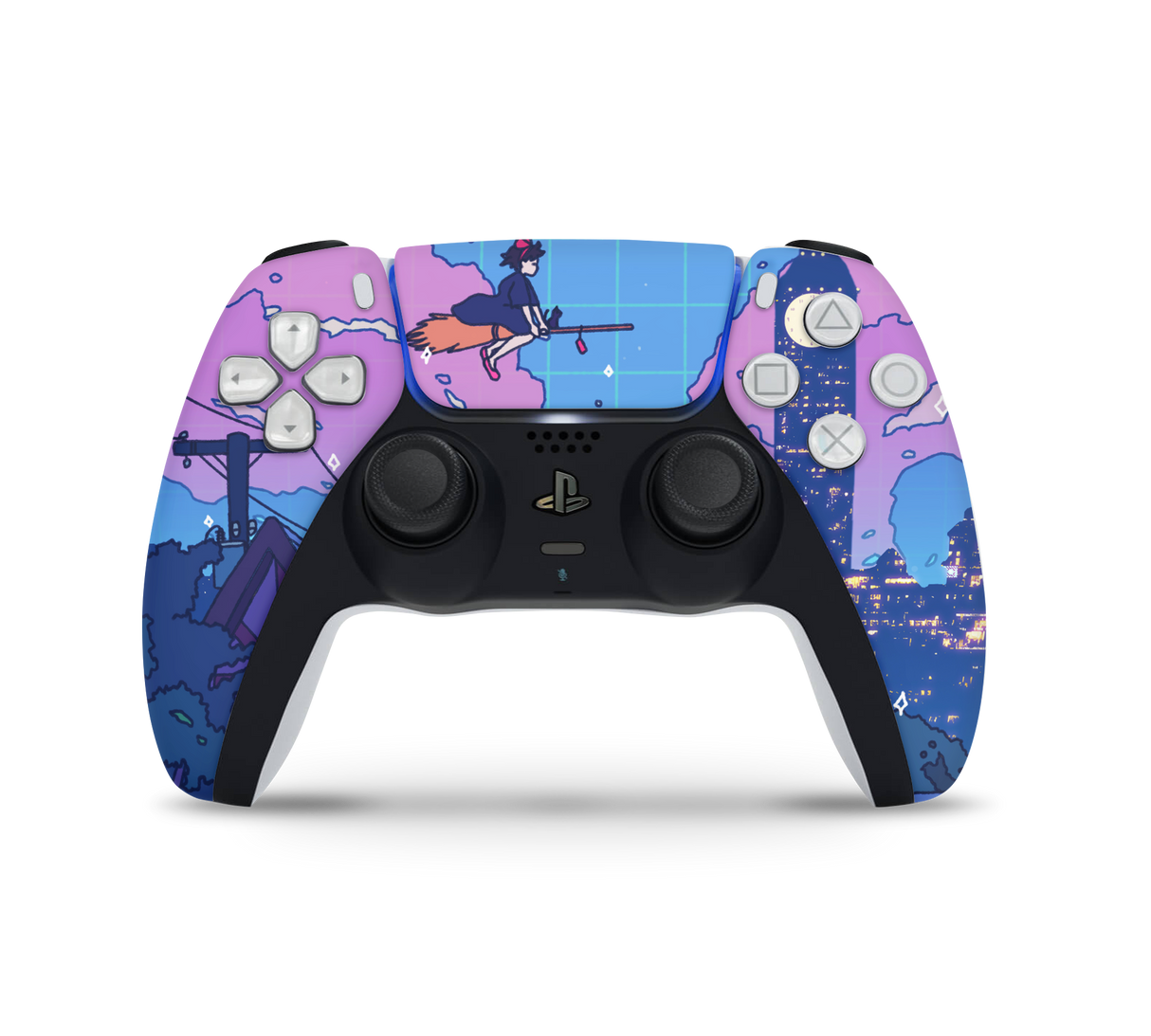 Playstation 5 Controller Skin Night Flight