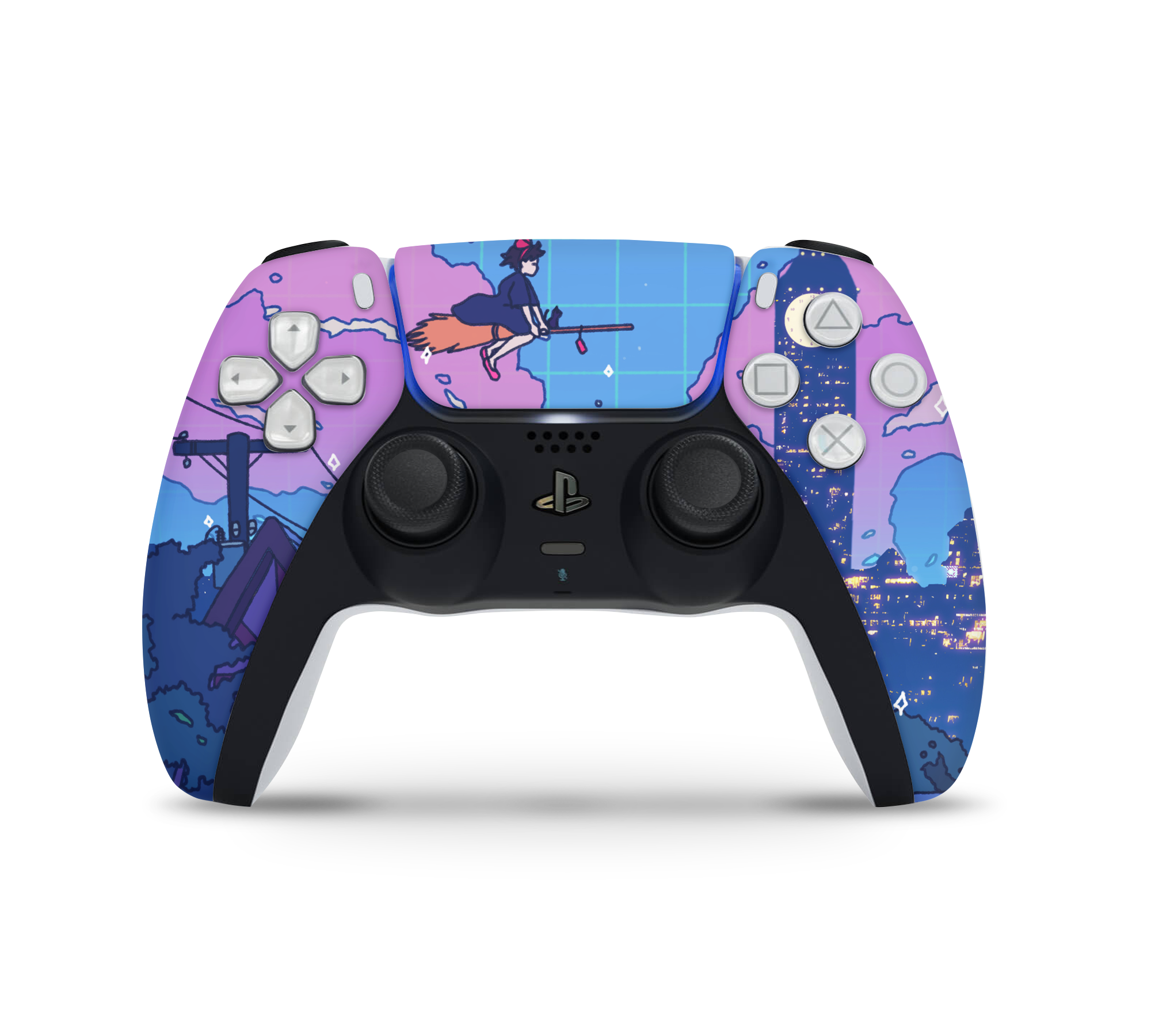 Playstation 5 Controller Skin Night Flight