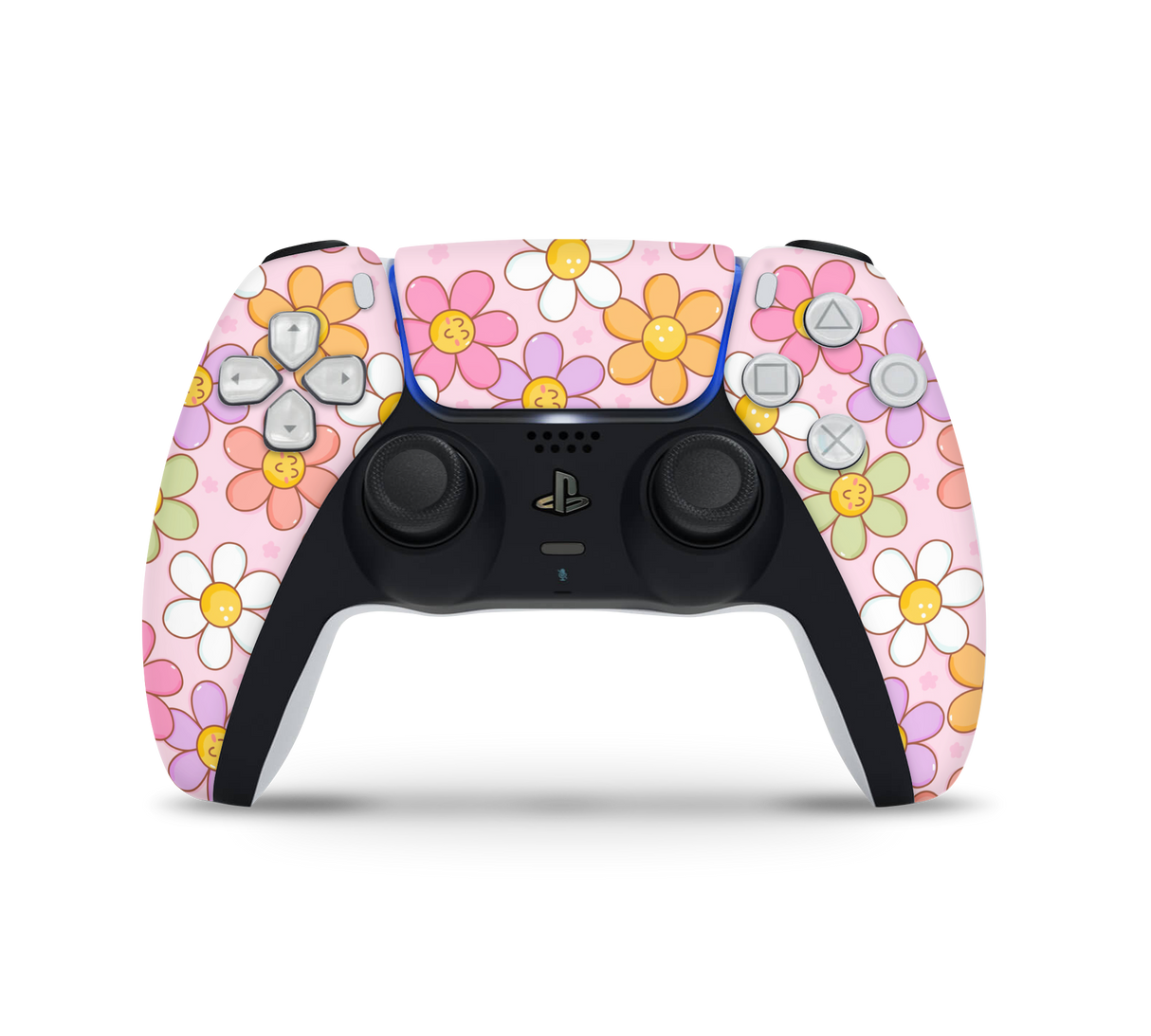 Playstation 5 Controller Skin Smiley Flowers