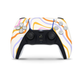 Playstation 5 Controller Skin Abstract Rainbow