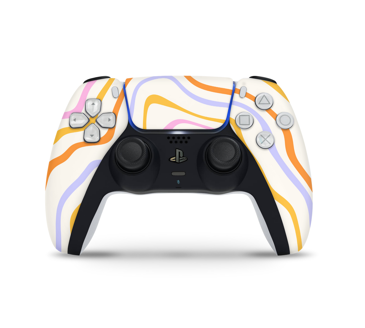 Playstation 5 Controller Skin Abstract Rainbow