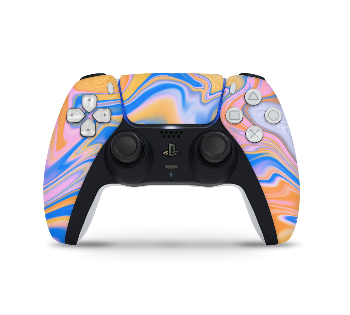 Playstation 5 Controller Skin Blue Liquid