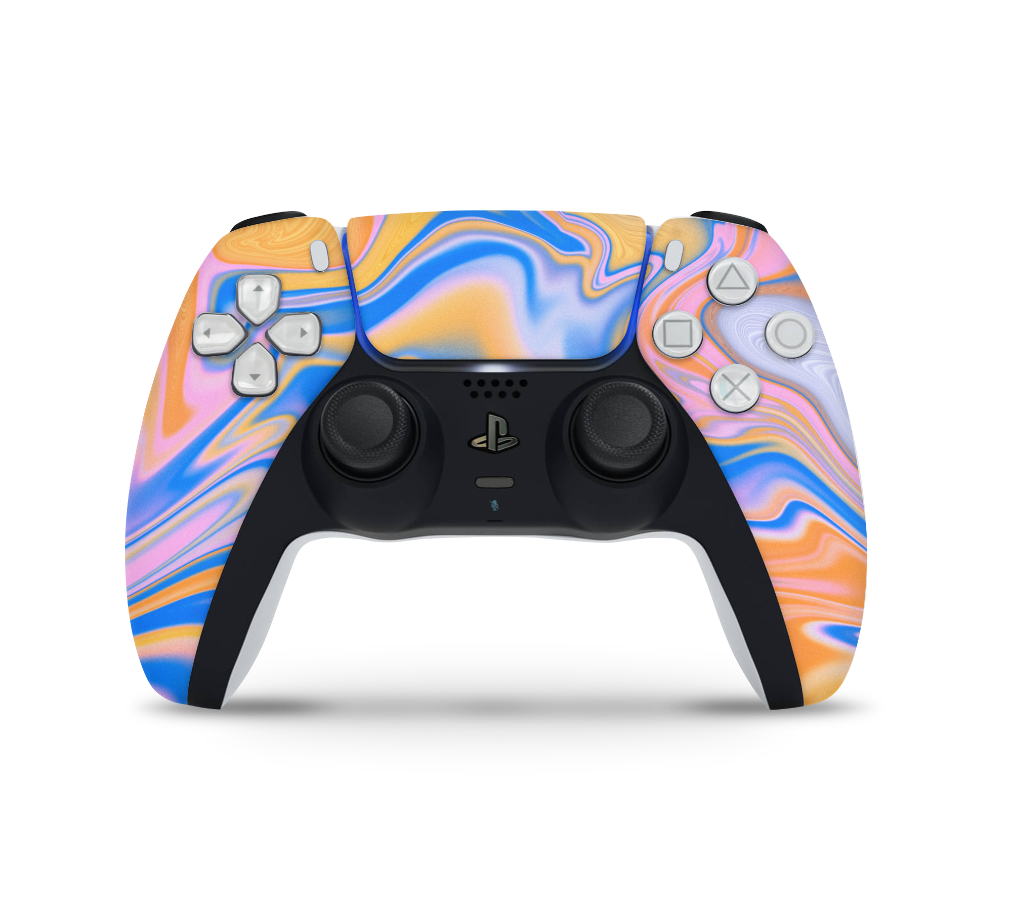 Playstation 5 Controller Skin Blue Liquid