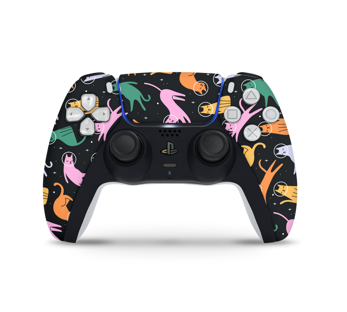 Playstation 5 Controller Skin Cats Space