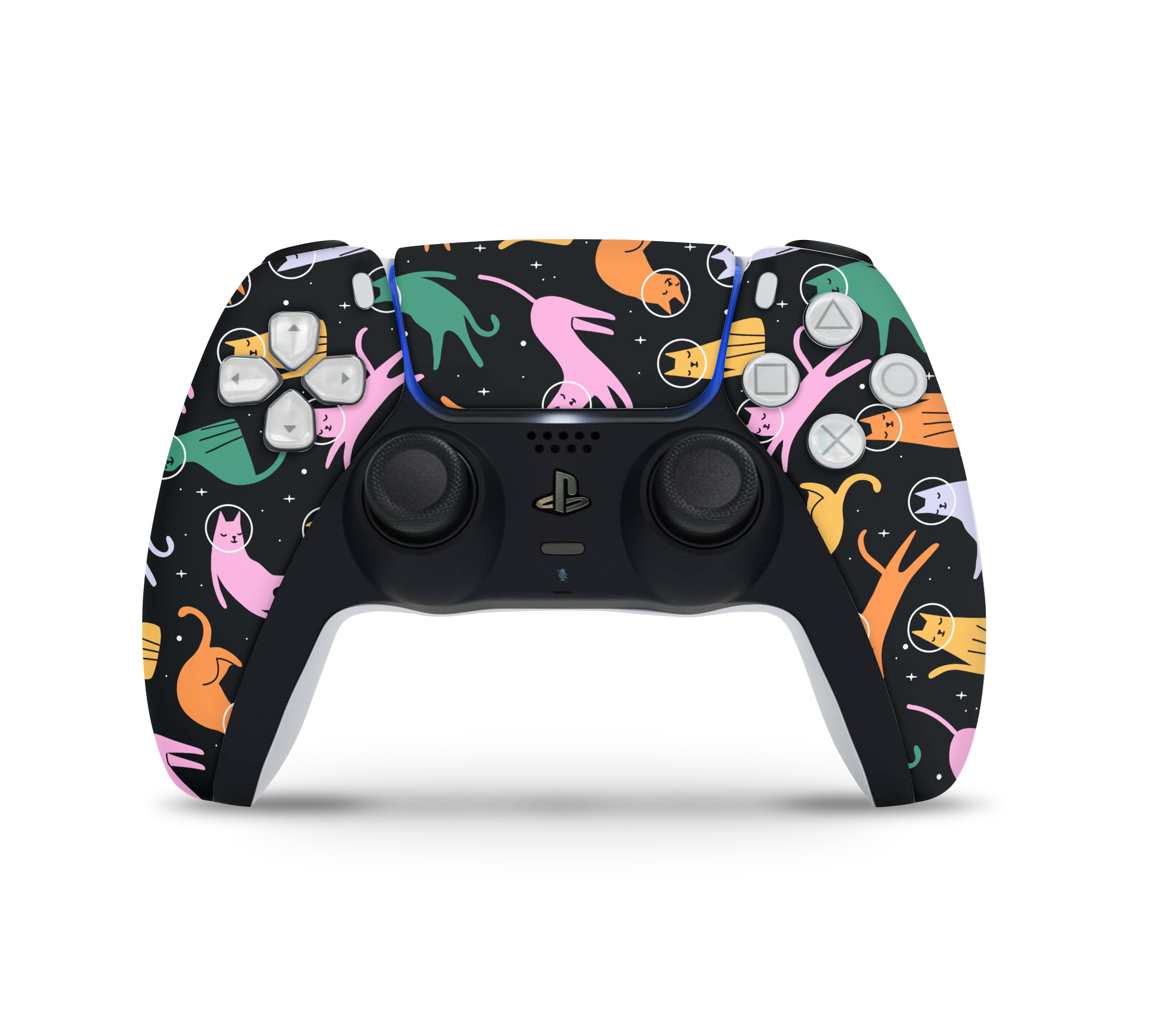 Playstation 5 Controller Skin Cats Space