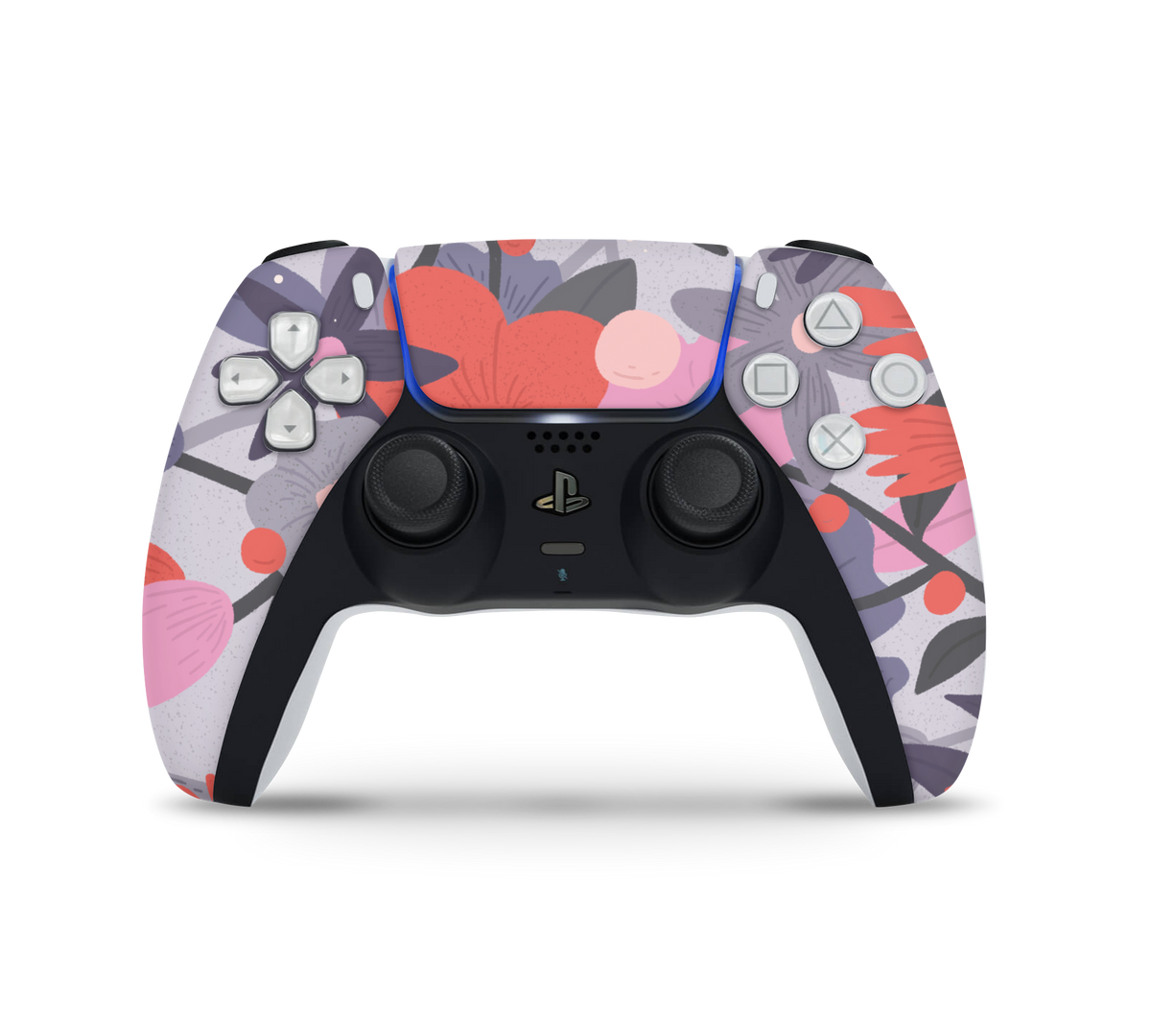 Playstation 5 Controller Skin Purple Floral