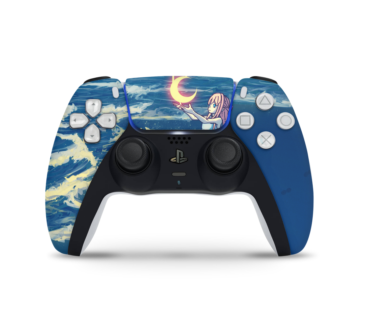 Playstation 5 Controller Skin Catching the moon