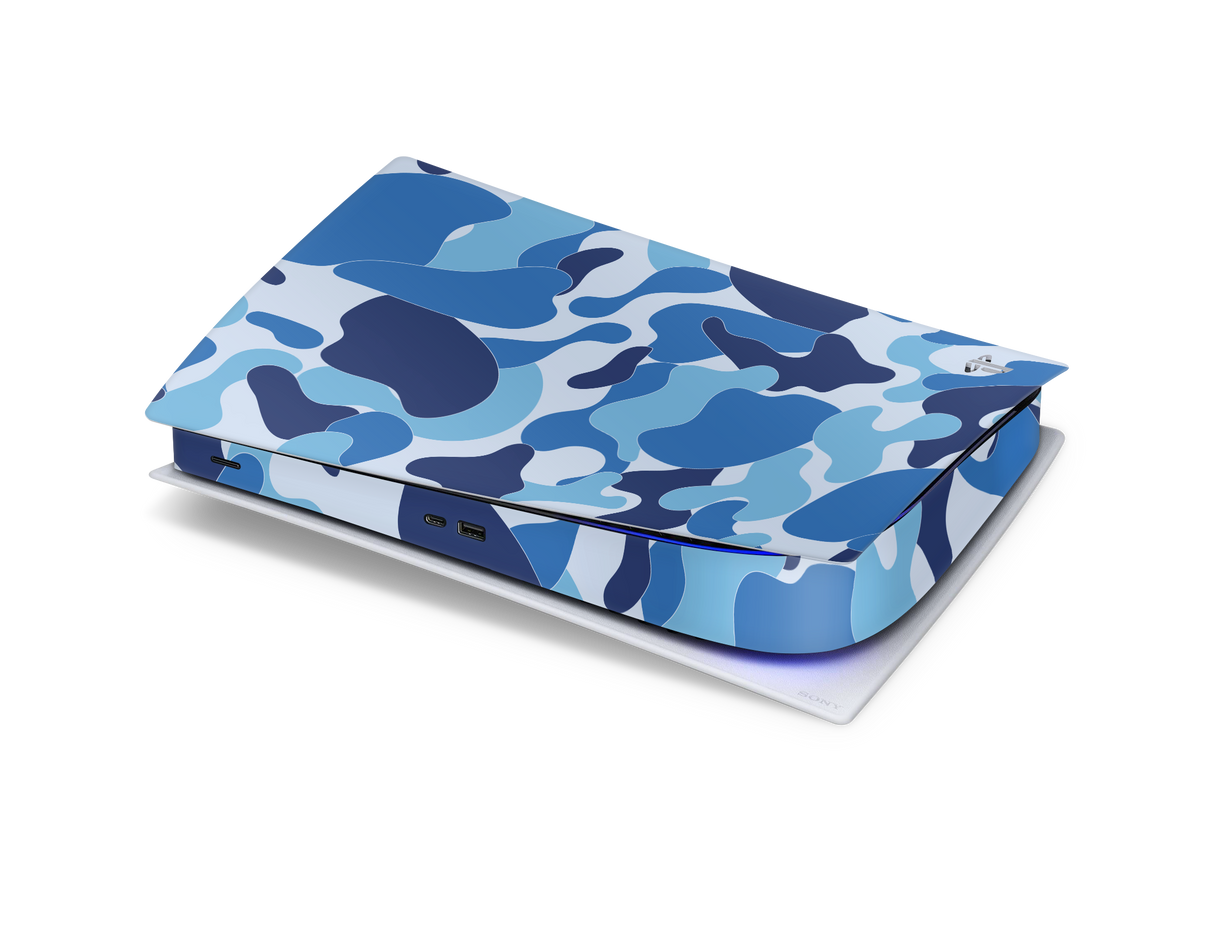 Playstation 5 Digital Skin Ape Camo Blue