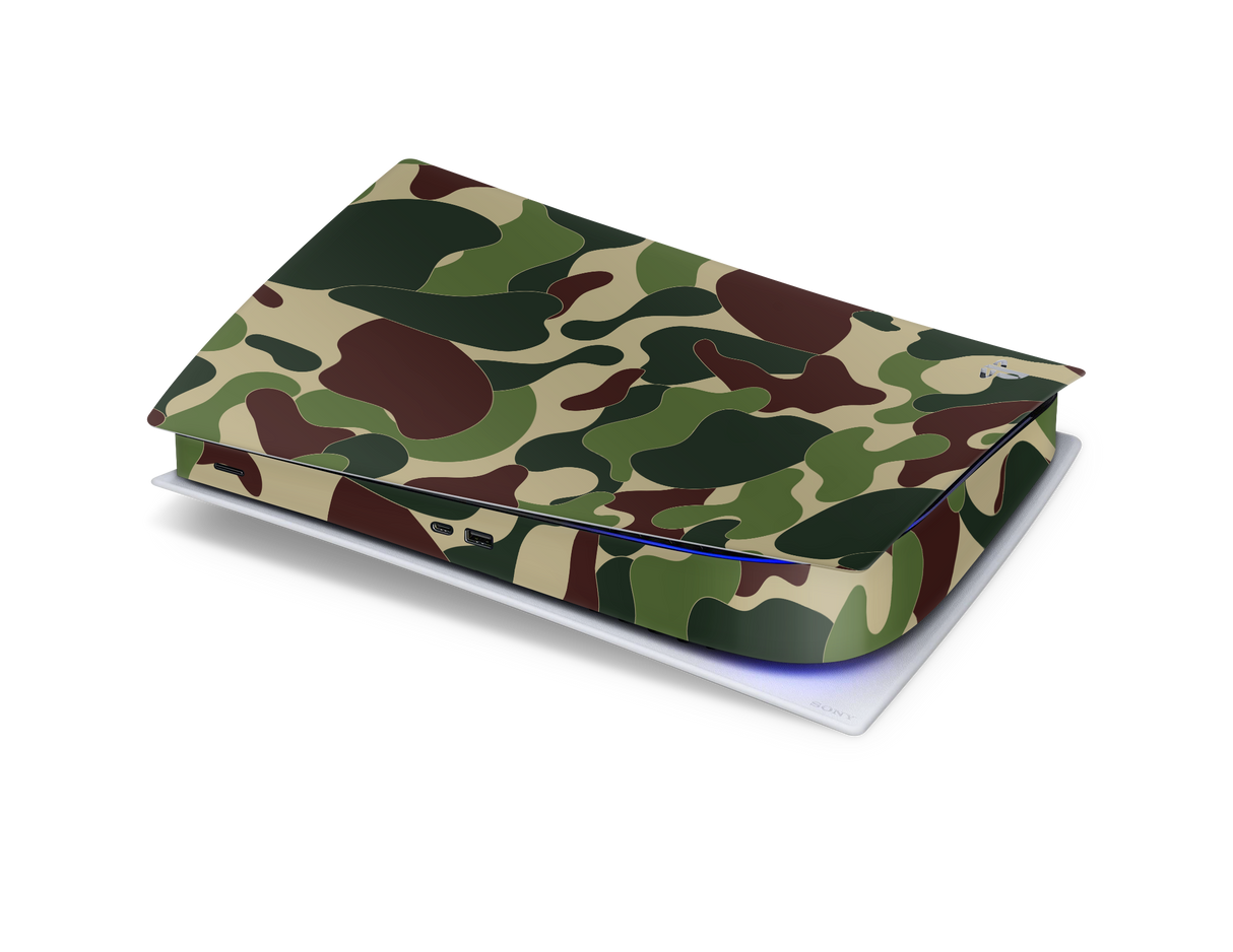 Playstation 5 Digital Skin Ape Camo Green