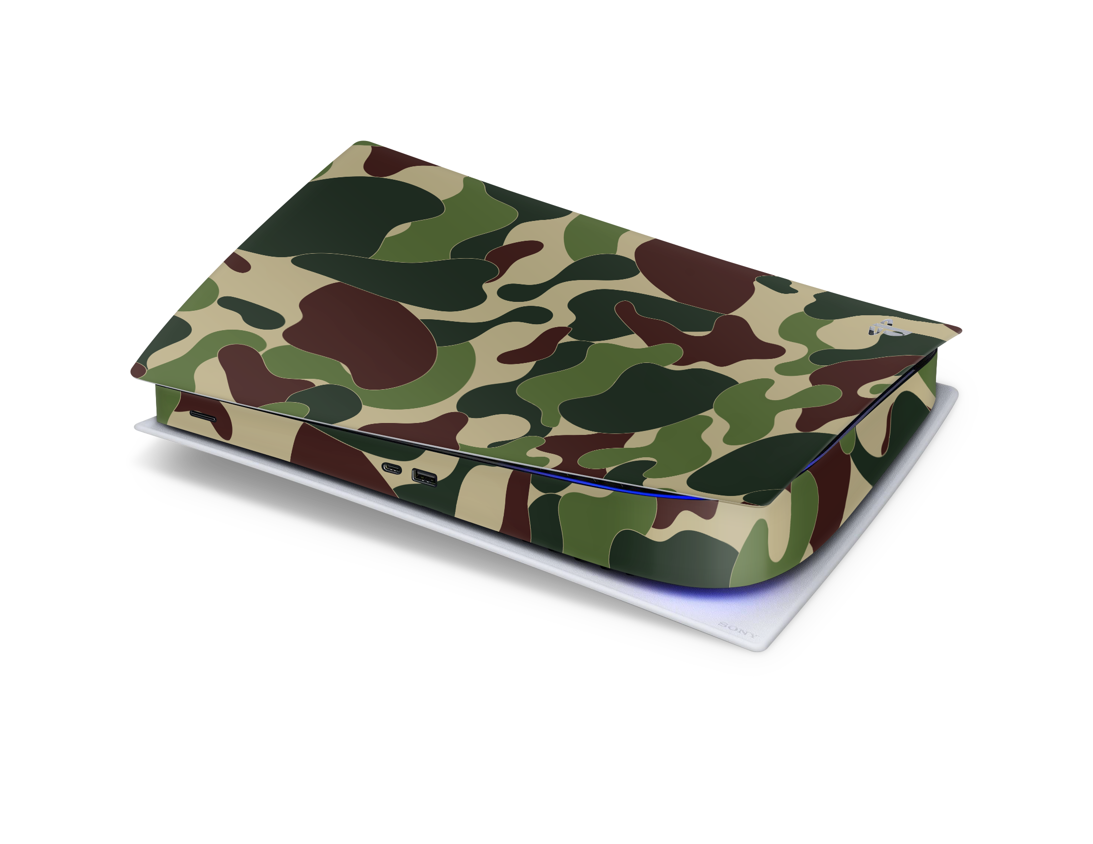 Playstation 5 Digital Skin Ape Camo Green