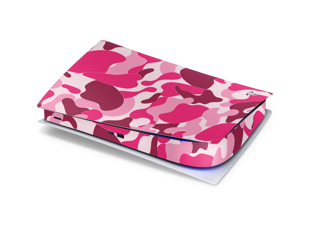 Playstation 5 Digital Skin Ape Camo Pink