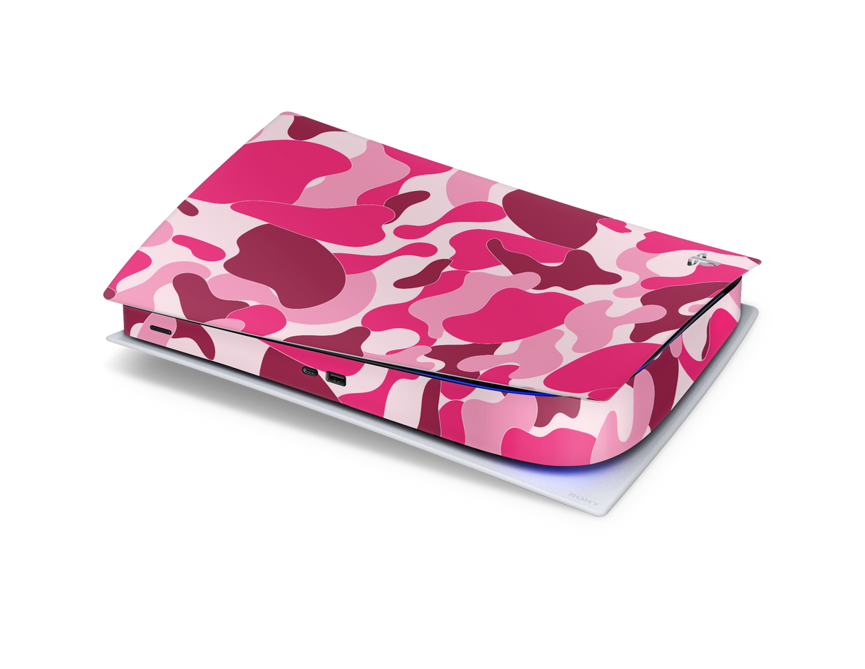 Playstation 5 Digital Skin Ape Camo Pink