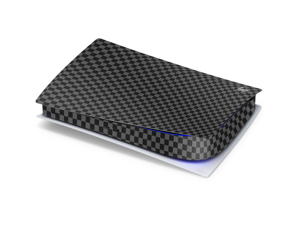 Playstation 5 Digital Skin Checkers black