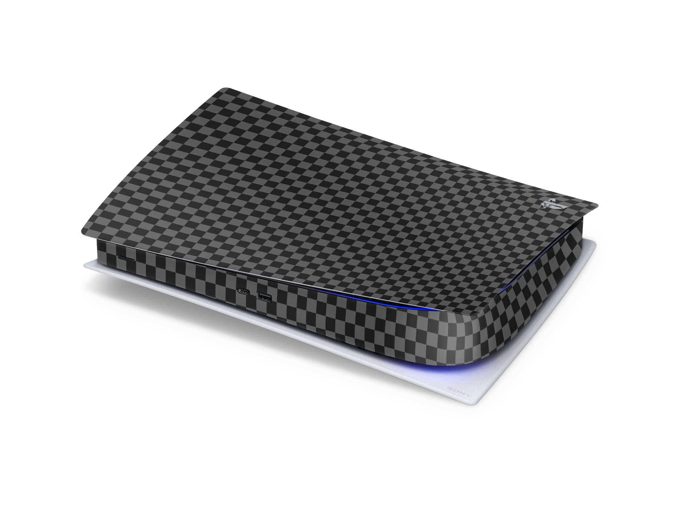 Playstation 5 Digital Skin Checkers black
