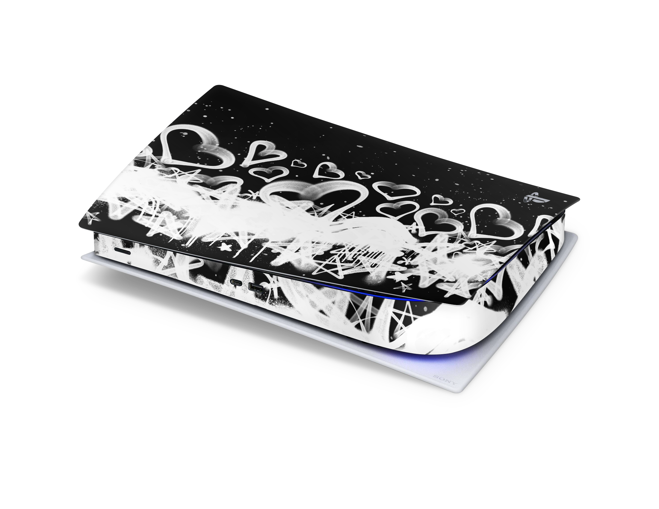 Playstation 5 Digital Skin Hearts and Stars