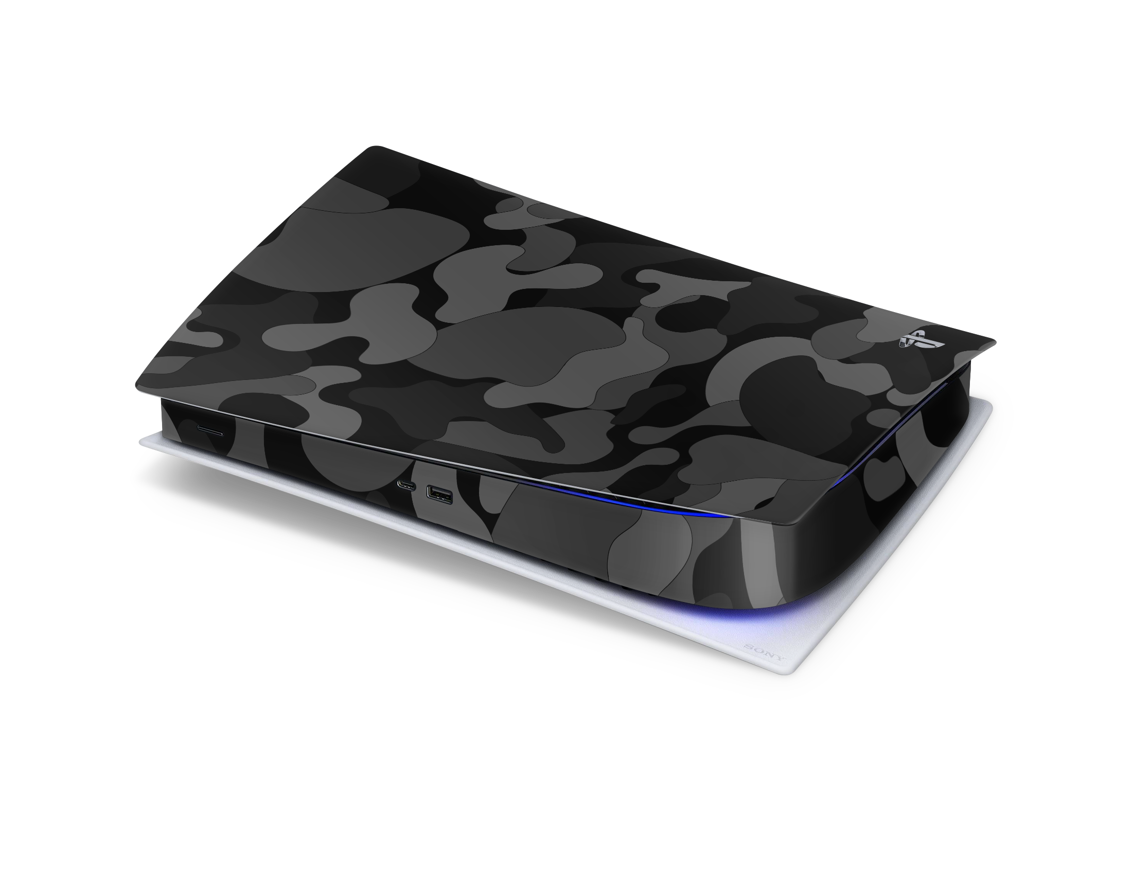 Playstation 5 Digital Skin Ape Camo Black
