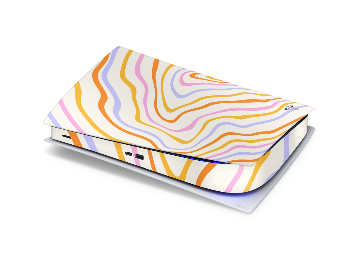 Playstation 5 Digital Skin Abstract Rainbow