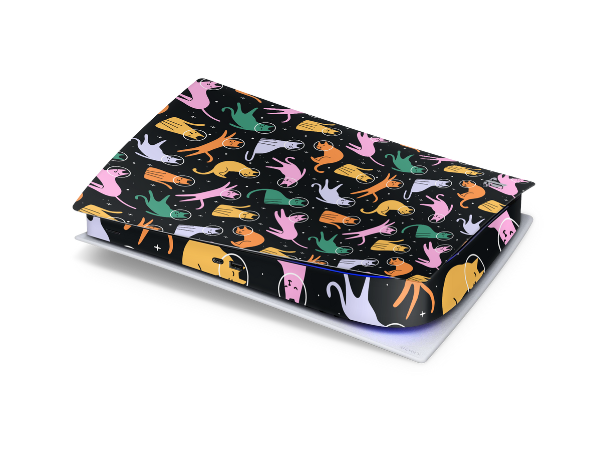 Playstation 5 Digital Skin Cats Space