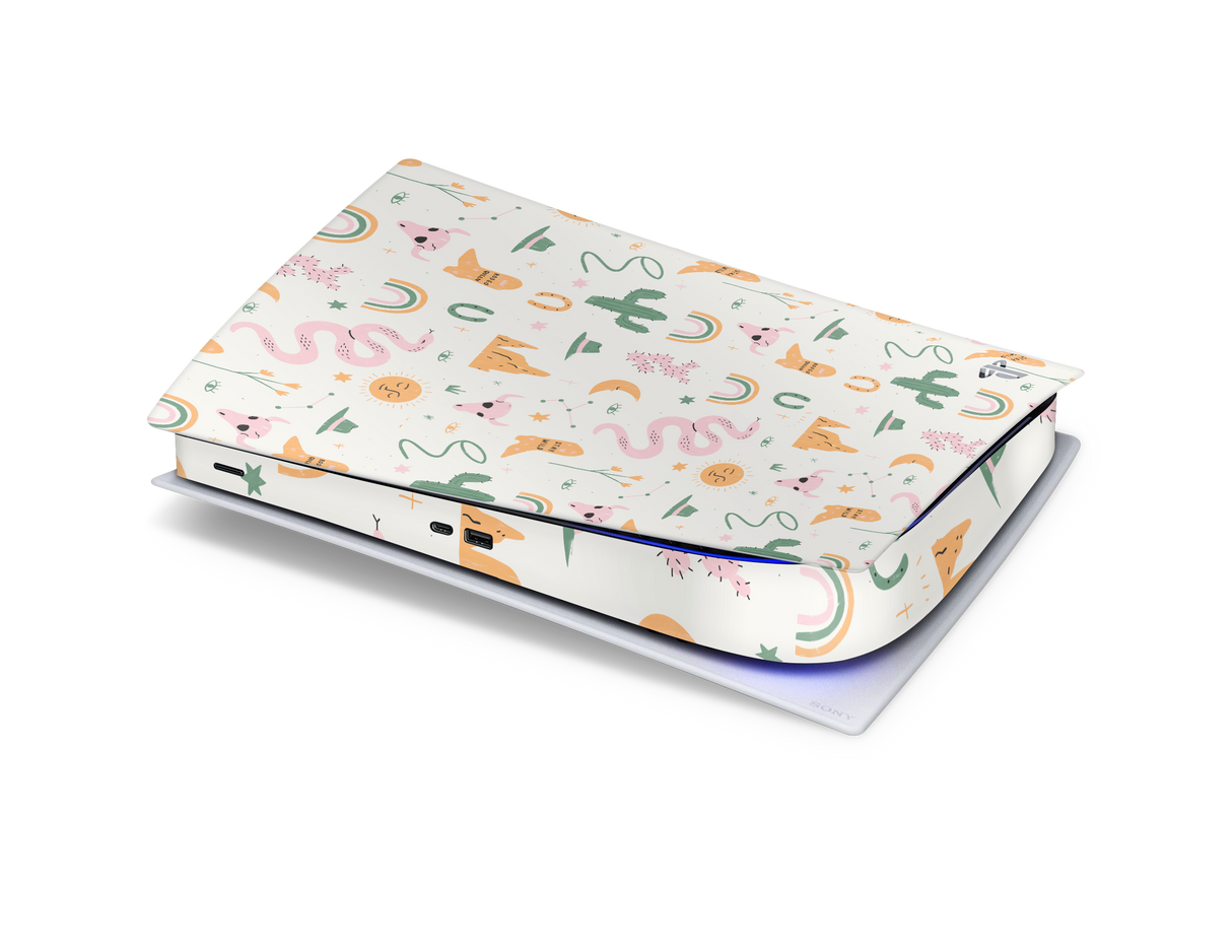 Playstation 5 Digital Skin Wildwest Pattern