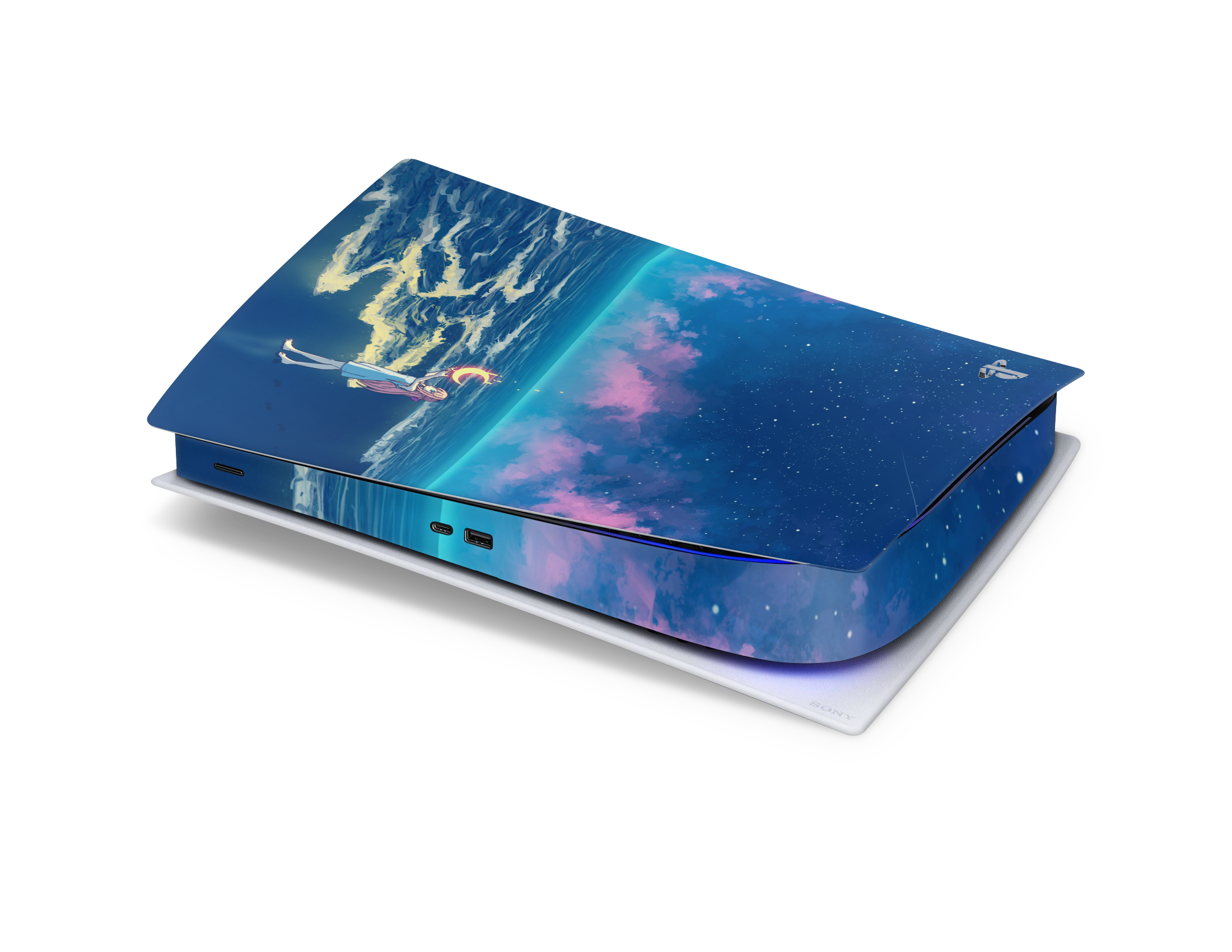Playstation 5 Digital Skin Catching the moon
