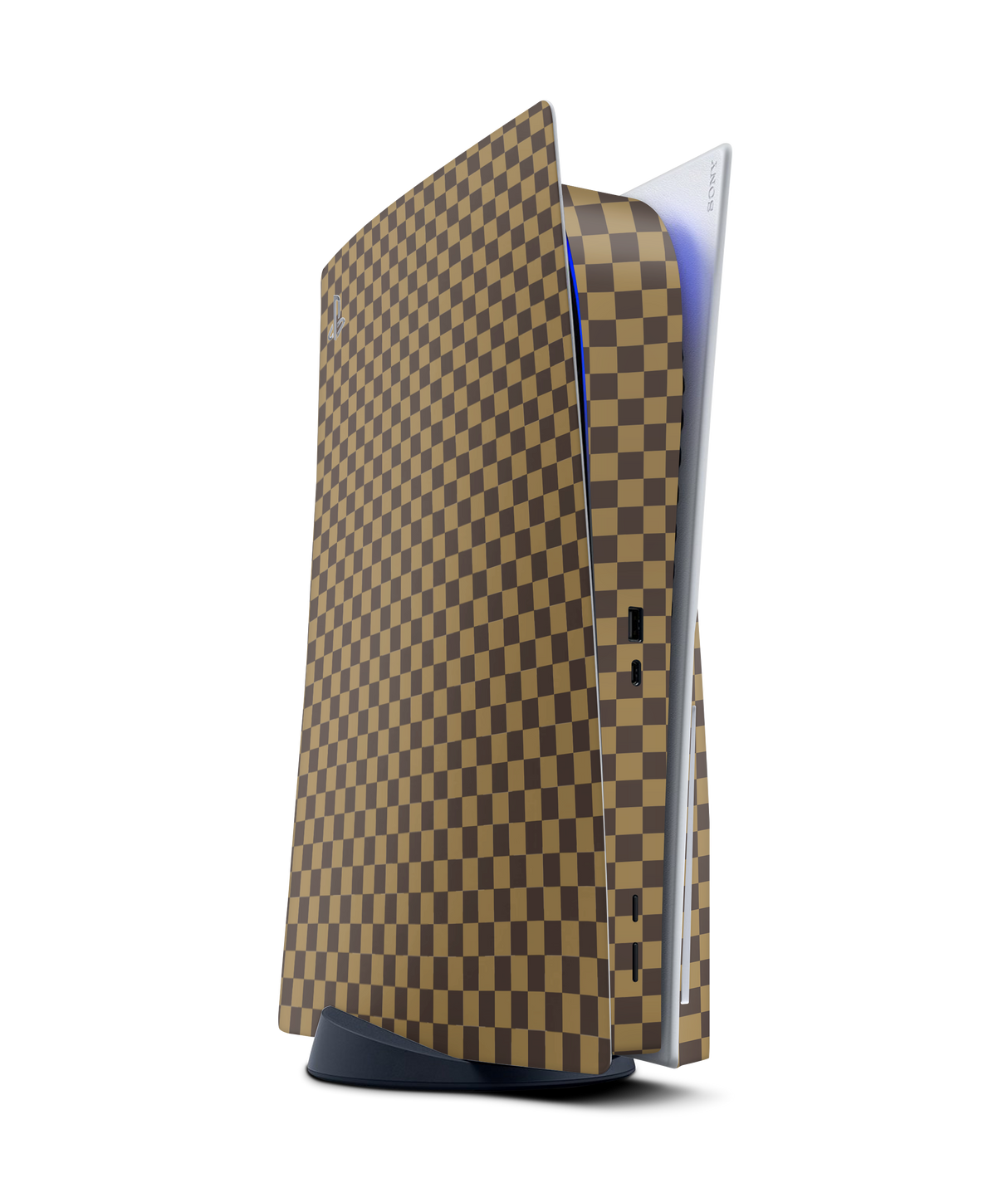 PlayStation 5 Disc Skin Checkers brown