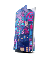 PlayStation 5 Disc Skin Cyberpunk Village