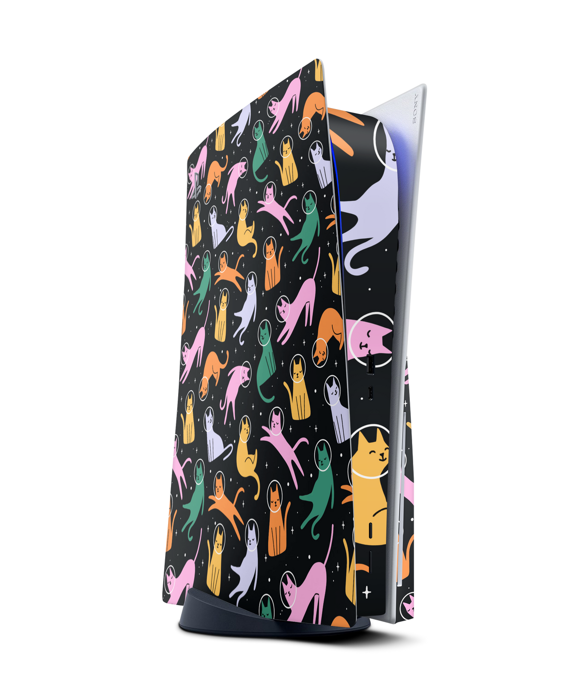 PlayStation 5 Disc Skin Cats Space