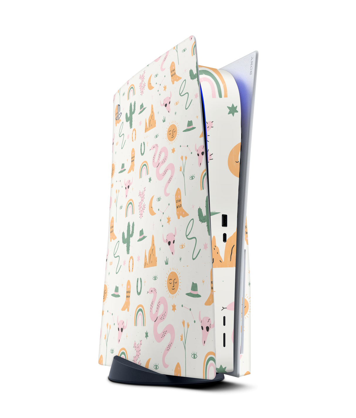 PlayStation 5 Disc Skin Wildwest Pattern