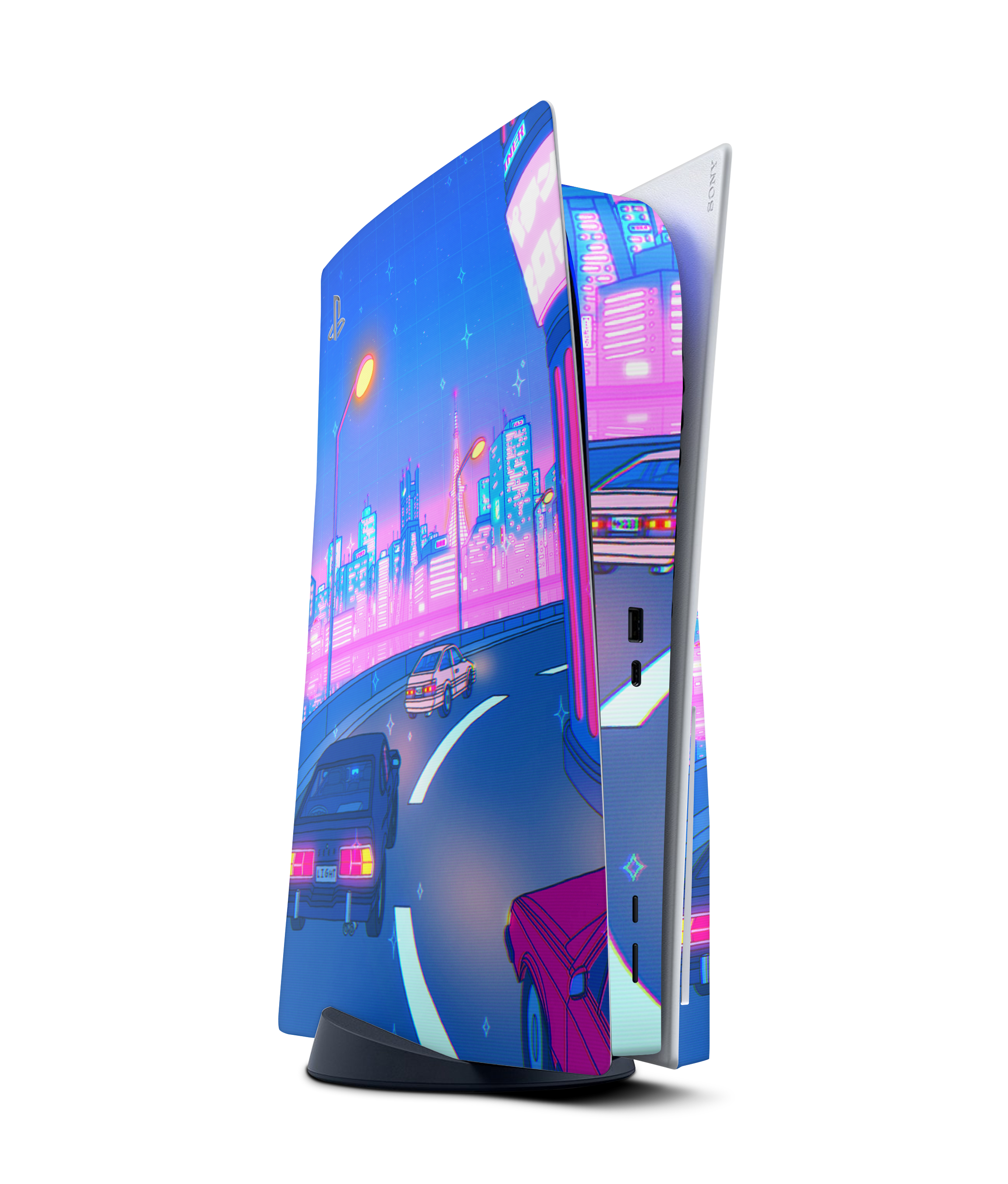 PlayStation 5 Disc Skin Late Night Drive